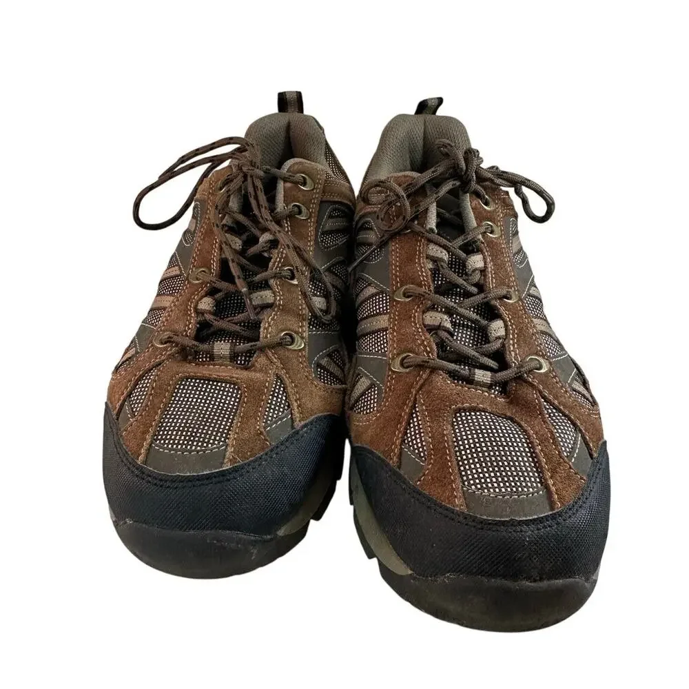 Khombu Hiking Boots M3004 Leather Man Made Brown Men’s Size 10 Preowned